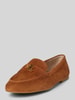 Lauren Ralph Lauren Loafers van leer met labelapplicatie, model 'AVERI III' Camel