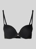 BOSS Biustonosz push up z obszyciem koronką model ‘PURE’ Czarny