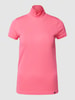 Marc Cain T-Shirt mit Stehkragen Pink