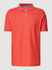 Fynch-Hatton Poloshirt mit Logo-Stitching Koralle