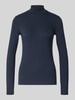 Weekend Max Mara Slim fit shirt met lange mouwen van viscosemix model 'MULTIF' Marineblauw