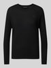 ARMANI EXCHANGE Gebreide pullover met ronde hals Zwart