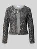 Vila Jacke mit Paillettenbesatz Modell 'FAITH' Silber