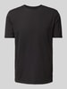 Lindbergh T-Shirt mit geripptem Rundhalsausschnitt Black