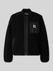 Carhartt Work In Progress Fleecejack met tweewegritssluiting model 'Janet' Zwart