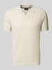 JOOP! Collection Regular Fit Poloshirt mit V-Ausschnitt Offwhite