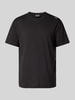 EA7 Emporio Armani T-Shirt mit Label-Patch Black