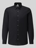 OLYMP Level 5 Body Fit Businesshemd aus Baumwoll-Mix Black