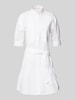 Liu Jo White Overhemdjurk met opstaande kraag en strikceintuur Wit