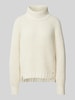 monari Strickpullover mit Stehkragen Modell 'Chenille' Offwhite