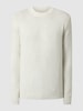 Tom Tailor Pullover mit Woll-Anteil Offwhite