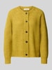Selected Relaxed Fit Strickjacke aus Woll-Mix Modell 'LULU' Hellgruen
