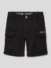 Alpha Industries Cargoshorts mit Label-Detail Modell 'CREW' Black