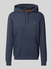 BOSS Orange Hoodie mit Label-Detail Modell 'Wetalk' Marine