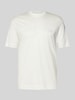 Emporio Armani T-Shirt mit Label-Stitching Offwhite