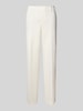 STEHMANN Straight Leg Stoffhose mit Eingrifftaschen Modell 'Fenja' Offwhite