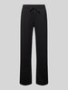 Gina Tricot Straight Fit Sweatpants mit Tunnelzug Black
