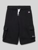 CHAMPION Regular Fit Cargoshorts mit Tunnelzug Black