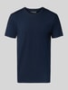 SELECTED HOMME Regular fit T-shirt van katoenmix Marineblauw