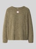 American Vintage oversized pullover met alpaca-aandeel model 'East' Kaki