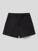 Mango Sweatshorts aus reiner Baumwolle mit Eingrifftaschen Modell 'lea' Schwarz