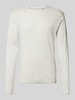 Christian Berg Men Regular Fit Strickpullover aus reiner Baumwolle mit Rundhalsausschnitt Offwhite Melange