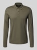 Christian Berg Men Regular Fit Poloshirt mit Knopfleiste Metallic Gruen