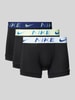 Nike Trunks mit elastischem Logo-Bund Modell 'ESSENTIAL' im 3er-Pack Black