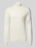 Only & Sons Rollkragenpullover mit Label-Applikation Modell 'WYLER' Ecru