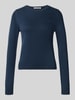 REVIEW Slim Fit Pullover aus reiner Baumwolle Dunkelblau