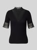 Only Slim Fit T-Shirt aus Viskose-Mix Modell 'TILDE' Black