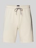 BOSS Sweatshorts mit elastischem Bund Ecru