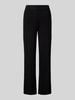 Christian Berg Woman Regular Fit Stoffhose mit Strukturmuster Black