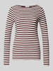 Marc O'Polo Regular Fit Langarmshirt aus reiner Baumwolle Dunkelrot