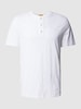 camel active T-Shirt mit Logo-Stitching Weiss