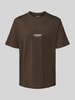 Jack & Jones T-Shirt mit Rundhalsausschnitt Modell 'SOHO' Dunkelbraun