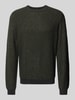 camel active Gebreide pullover met ronde hals Olijfgroen