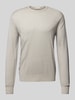 GRAN SASSO Gebreide pullover met ribboorden Beige