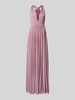 Rose Avenue Abendkleid mit V-Ausschnitt und Taillenband Lila