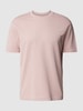 Windsor T-shirt met ronde hals, model 'Sevo' Lichtroze