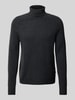 CK Calvin Klein Strickpullover aus Wolle mit Label-Detail Anthrazit