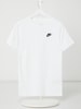 Nike T-Shirt mit Logo-Stickerei Weiß