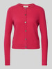 Christian Berg Woman Cardigan met doorknoopsluiting Rood