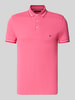 Tommy Hilfiger Regular fit poloshirt van katoenmix Oudroze