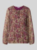 ZABAIONE Relaxed Fit Bluse mit Allover-Paisley-Print Modell 'Leonora' Khaki