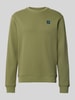 Scotch & Soda Bluza z naszywką z logo i okrągłym dekoltem Trawiasty zielony