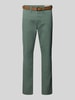 Tom Tailor Denim Slim fit chino van katoenmix Flessengroen