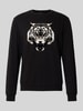 Antony Morato Regular fit sweatshirt met dierenprint Zwart