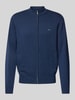 Fynch-Hatton Cardigan in Strick-Optik Jeansblau