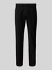 Lindbergh Tapered Fit Leinenhose mit elastischem Bund Black